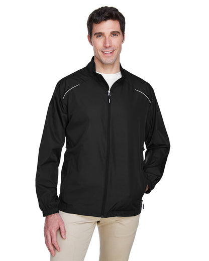 Core365 Men's Tall Techno Lite Motivate Unlined Lightweight Jacket 88183T #color_BLACK