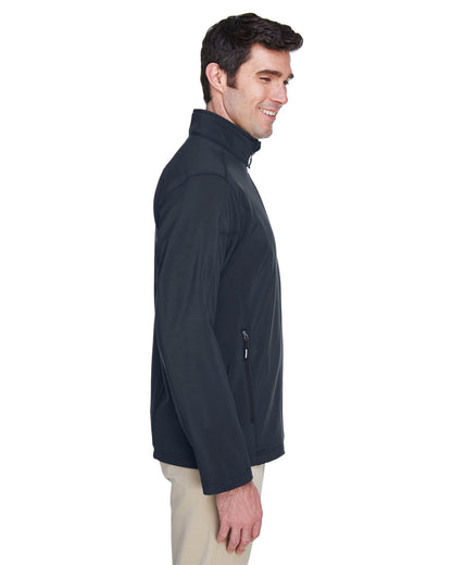Core365 Men's Cruise Two-Layer Fleece Bonded Soft Shell Jacket 88184 #color_CARBON