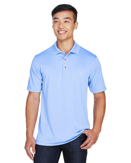 Harriton Men's Advantage Snag Protection Plus IL Snap Placket Polo M345 #color_INDUSTRY BLUE