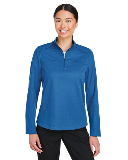 North End Ladies' Express Tech Performance Quarter-Zip NE412W #color_LT NAUTICAL BLU