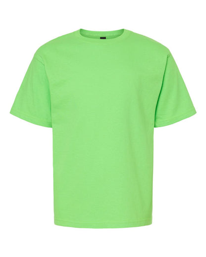 M&O Youth Gold Soft Touch T-Shirt 4850 #color_Vivid Lime