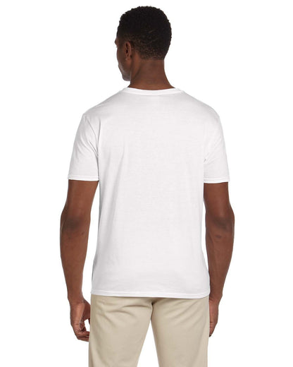 Gildan Adult Softstyle® V-Neck T-Shirt G64V #color_WHITE