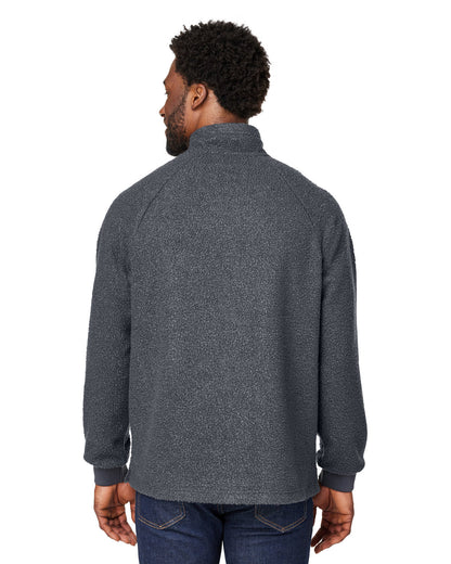 North End Men's Aura Sweater Fleece Quarter-Zip NE713 #color_CARBON