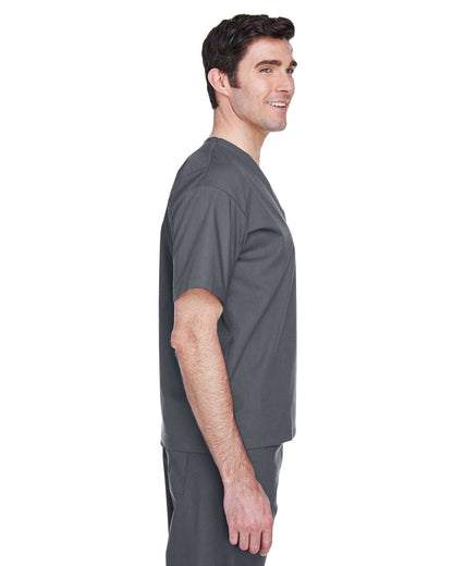 Harriton Adult Restore Scrub Top M897 #color_DARK CHARCOAL