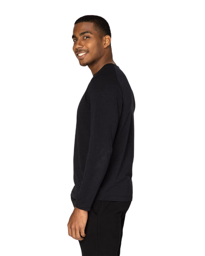 Threadfast Unisex Impact Long-Sleeve T-Shirt 382LS #color_BLACK