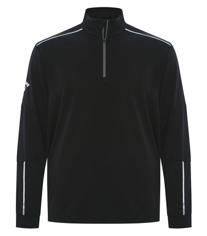 Callaway 1/4 Zip WaterRepellentPullover CGM540 #color_Black/Iron