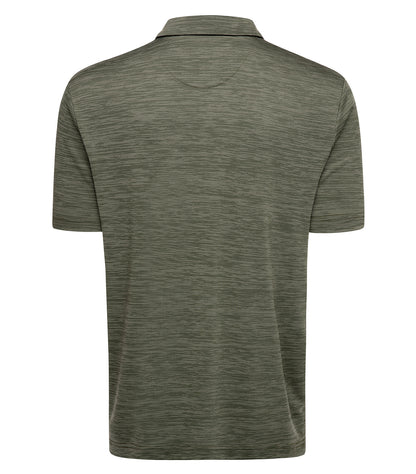 Callaway Broken Stripe Texture Polo CGM737 #color_Hedge Green