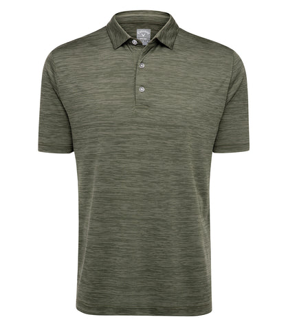 Callaway Broken Stripe Texture Polo CGM737 #color_Hedge Green
