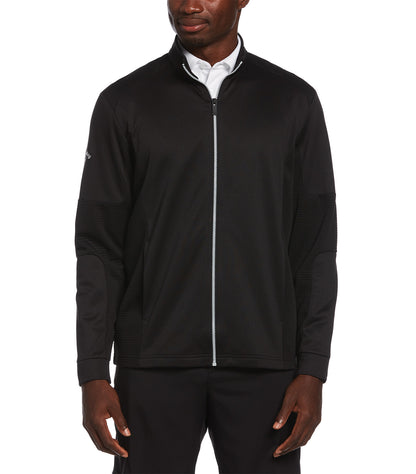 Callaway Full Zip Ottoman Jacket CGM771 #color_Black