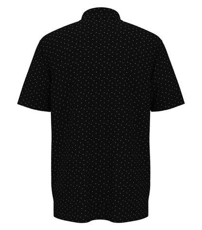 Callaway Micro Chev Print Polo CGM791 #color_Caviar