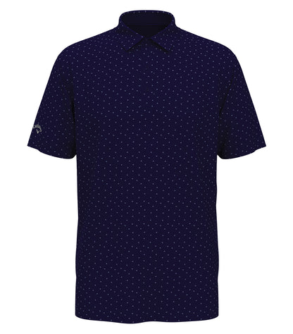 Callaway Micro Chev Print Polo CGM791 #color_Peacoat Navy
