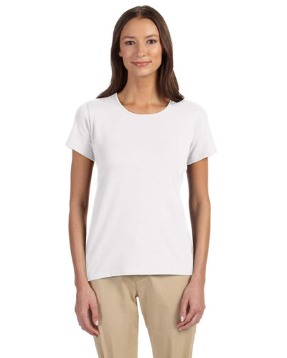 Devon & Jones Ladies' Perfect Fit™ Shell T-Shirt DP182W #color_WHITE