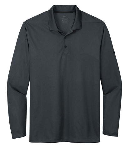 Nike MicroPique 2.0 L/S Polo NKDC2104 #color_Anthracite