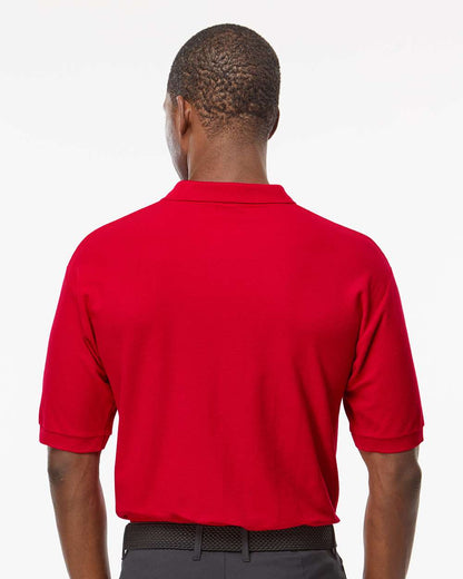 M&O Ring-Spun Piqué Polo 7002 #colormdl_Bright Red