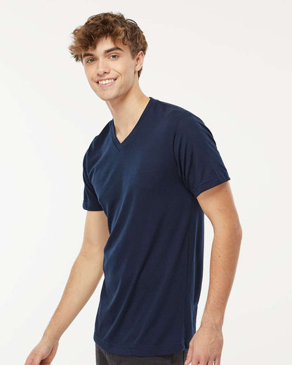 M&O Deluxe Blend V-Neck T-Shirt 3543 #colormdl_Navy