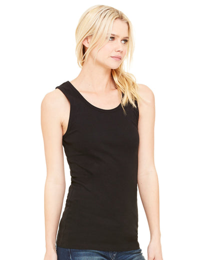 BELLA + CANVAS Ladies' Baby Rib Tank 1080 #color_BLACK