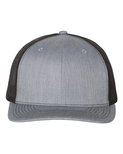 Richardson Snapback Trucker Cap 112 #color_Heather Grey/ Black