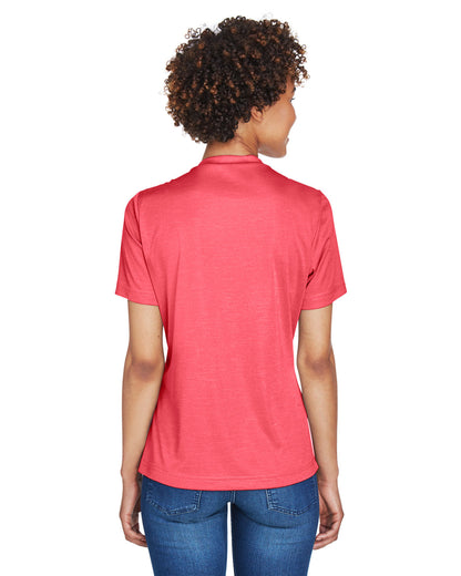 Team 365 Ladies' Sonic Heather Performance T-Shirt TT11HW #color_SP RED HEATHER