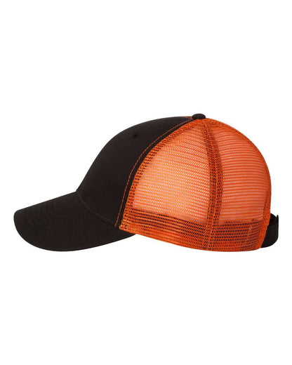 Sportsman Bio-Washed Trucker Cap AH80 #color_Black/ Orange