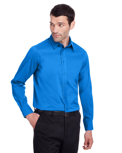 Devon & Jones Men's Crown Collection® Stretch Broadcloth Slim Fit Woven Shirt DG560 #color_FRENCH BLUE