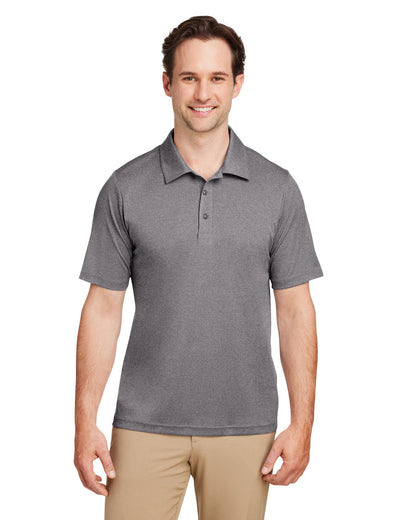 Team 365 Men's Zone Sonic Heather Performance Polo TT51H #color_DARK GREY HEATHR