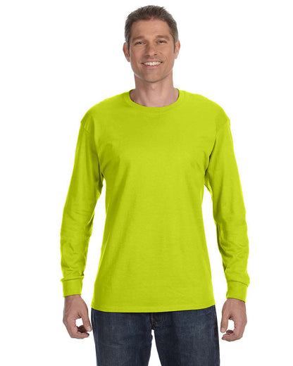 Gildan Adult Heavy Cotton™ Long-Sleeve T-Shirt G540 #color_SAFETY GREEN