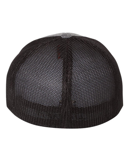 Flexfit Mélange Trucker Cap 6311 #color_Dark Heather Grey/ Black