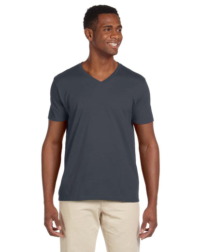 Gildan Adult Softstyle® V-Neck T-Shirt G64V #color_CHARCOAL