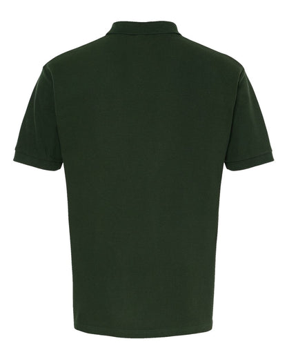 M&O Ring-Spun Piqué Polo 7002 #color_New Forest Green