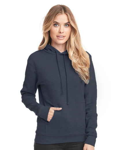 Next Level Unisex Malibu Pullover Hooded Sweatshirt 9302 #color_HTHR MIDNITE NVY