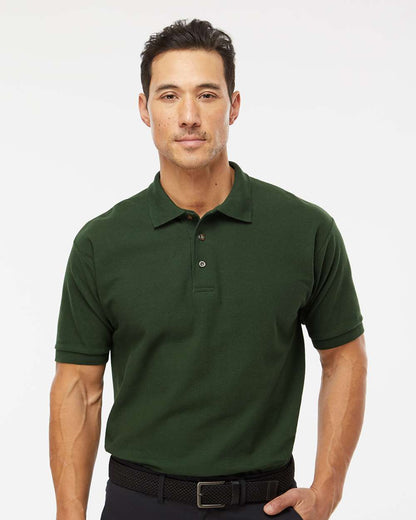 M&O Ring-Spun Piqué Polo 7002 #colormdl_New Forest Green