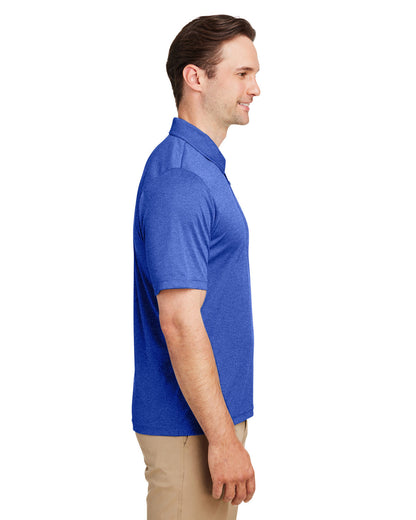 Team 365 Men's Zone Sonic Heather Performance Polo TT51H #color_SPORT ROYAL HTHR