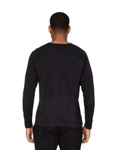 Threadfast Unisex Impact Long-Sleeve T-Shirt 382LS #color_BLACK