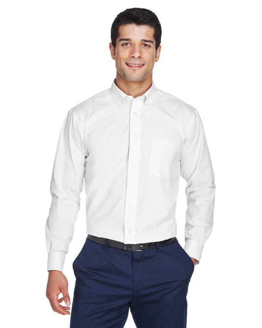 Devon & Jones Men's Crown Collection® Solid Oxford Woven Shirt D630