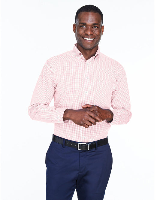 Devon & Jones Men's Crown Collection® Gingham Check Woven Shirt D640