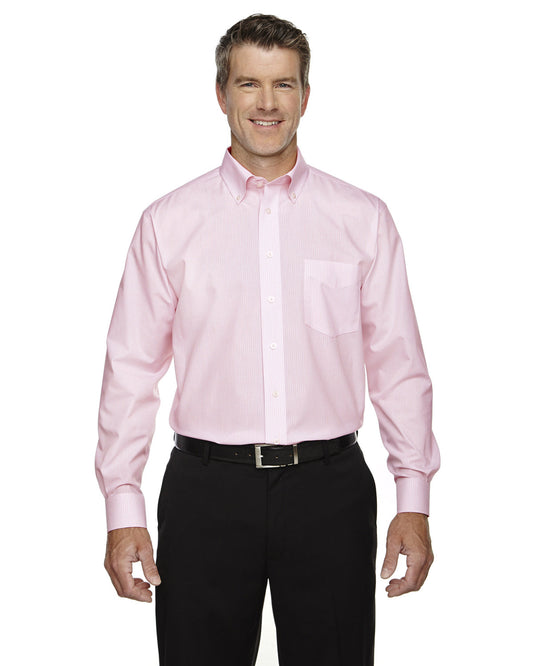 Devon & Jones Men's Crown Collection® Banker Stripe Woven Shirt D645