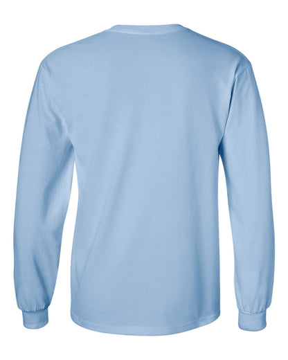 Gildan Ultra Cotton® Long Sleeve T-Shirt 2400 #color_Light Blue