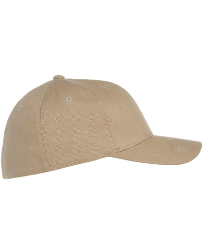 Flexfit Adult Brushed Twill Cap 6377 #color_KHAKI