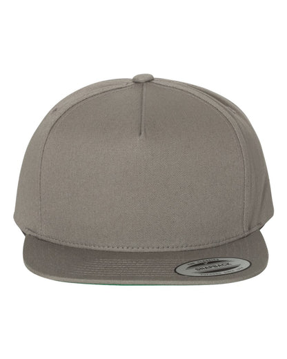 YP Classics Five-Panel Cotton Twill Snapback Cap 6007 #color_Grey