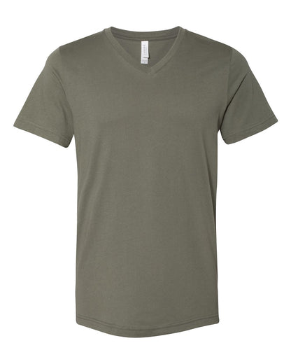 BELLA + CANVAS Jersey V-Neck Tee 3005 #color_Military Green