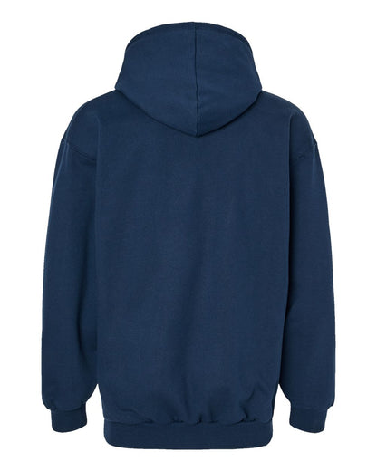 King Fashion Two-Tone Hooded Sweatshirt KF9041 #color_Navy/ Red