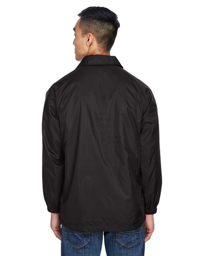 Harriton Adult Nylon Staff Jacket M775 #color_BLACK