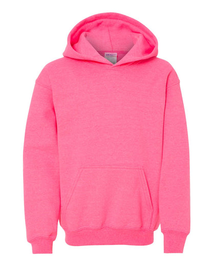 Gildan Heavy Blend™ Youth Hooded Sweatshirt 18500B #color_Safety Pink