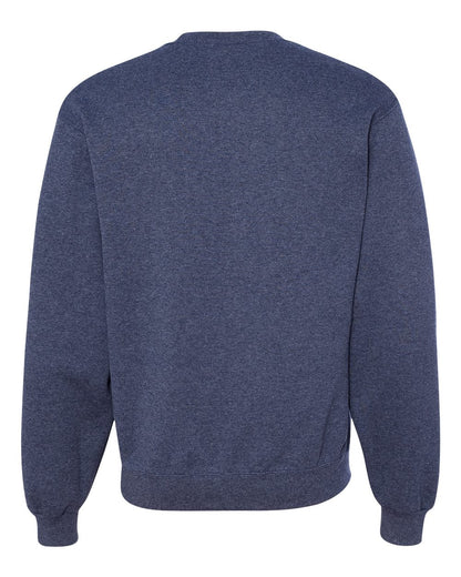 JERZEES NuBlend® Crewneck Sweatshirt 562MR #color_Vintage Heather Navy