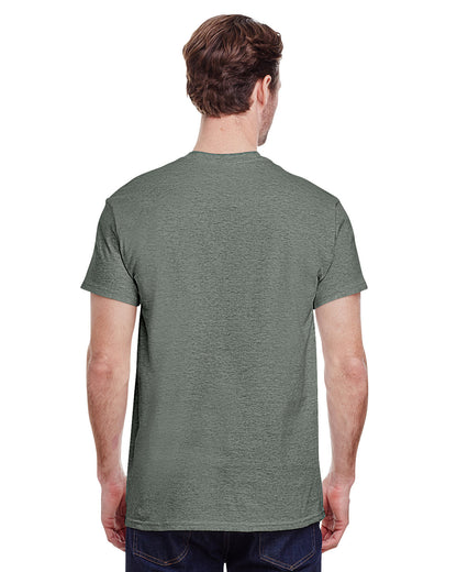 Gildan Adult Heavy Cotton™ T-Shirt G500 #color_HTHR MILITRY GRN