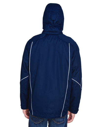 North End Men's Angle 3-in-1 Jacket with Bonded Fleece Liner 88196 #color_NIGHT
