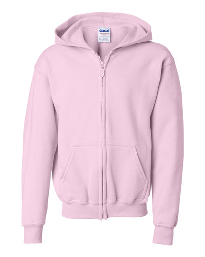 Gildan Heavy Blend™ Youth Full-Zip Hooded Sweatshirt 18600B #color_Light Pink