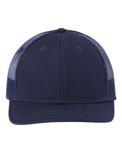 Atlantis Headwear Sustainable Recy Three Trucker Cap RETH #color_Navy/ Navy