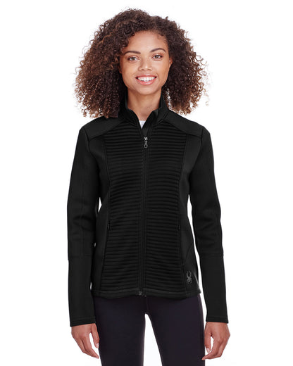Spyder Ladies' Venom Full-Zip Jacket S16522 #color_BLACK