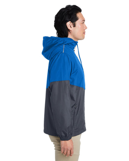 Core365 Unisex Techno Lite Colorblock Windbreaker CE710 #color_TRU ROYAL